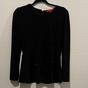 Narciso Rodriguez Black long sleeve top size Small